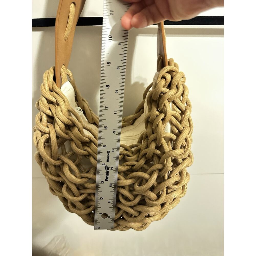 Alienina Rope Bag Leather Strap Shoulder Bag Made In Italy Nautical Eris Bag? - Picture 2 of 13